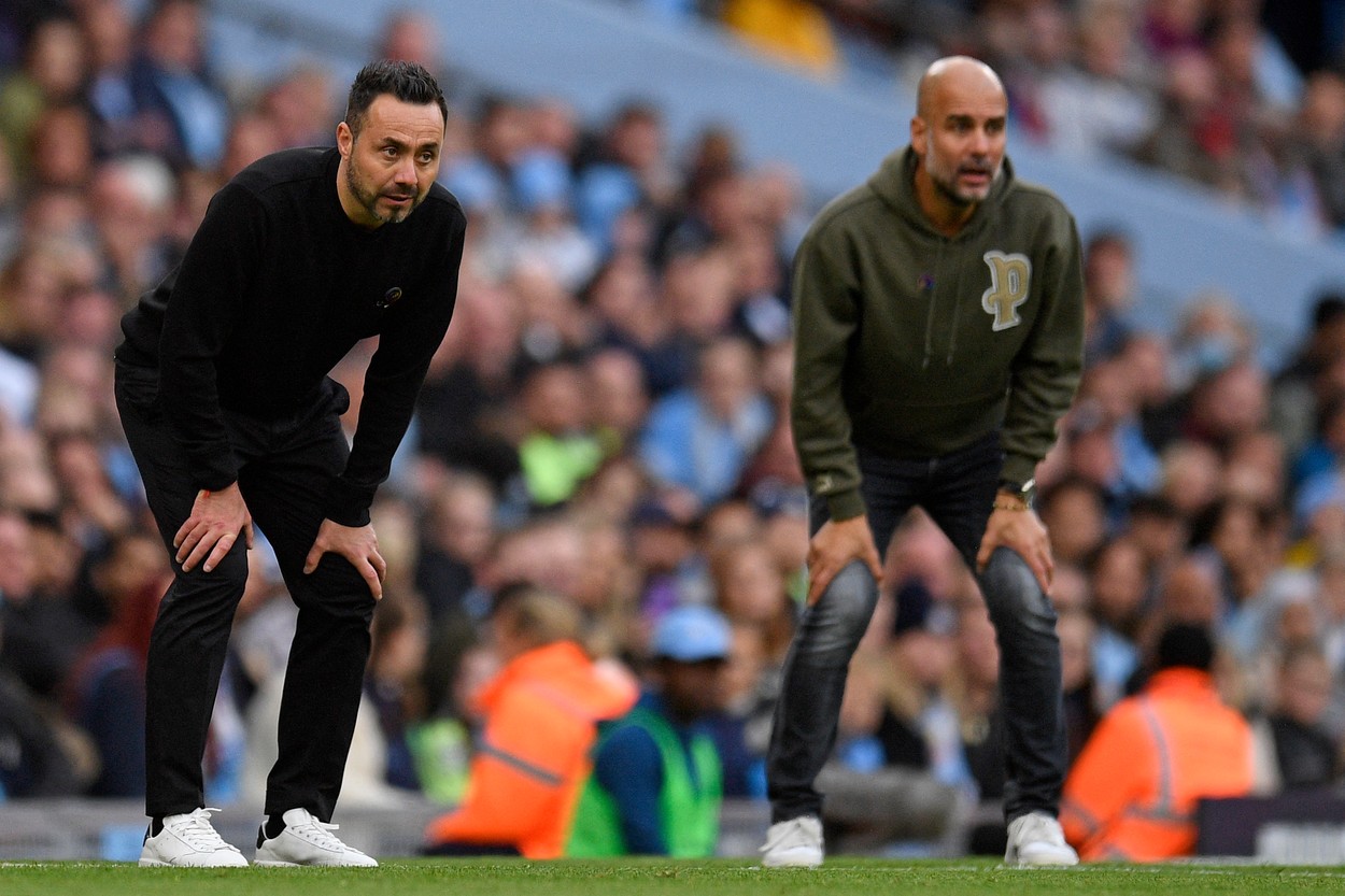 Pep Guardiola, fan declarat al lui Roberto de Zerbi după meciul cu Brighton. Diferența dintre italian și Graham Potter