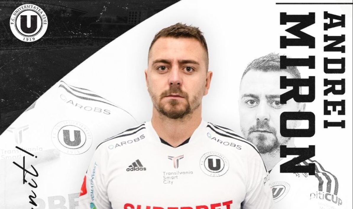 OFICIAL | Andrei Miron, prezentat la “U” Cluj. Primele declarații ale fundașului