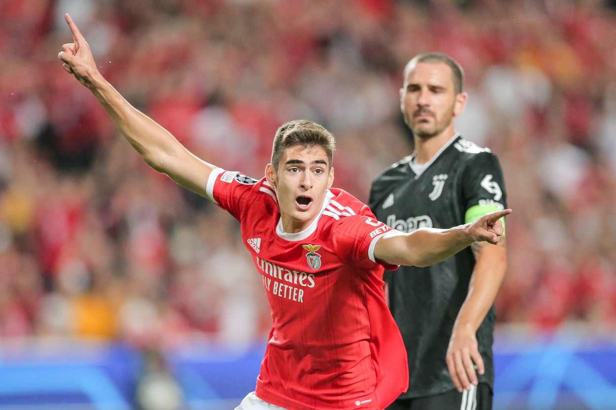 Pentru prima dată în istorie! Record negativ stabilit de Juventus în meciul cu Benfica din grupele UCL