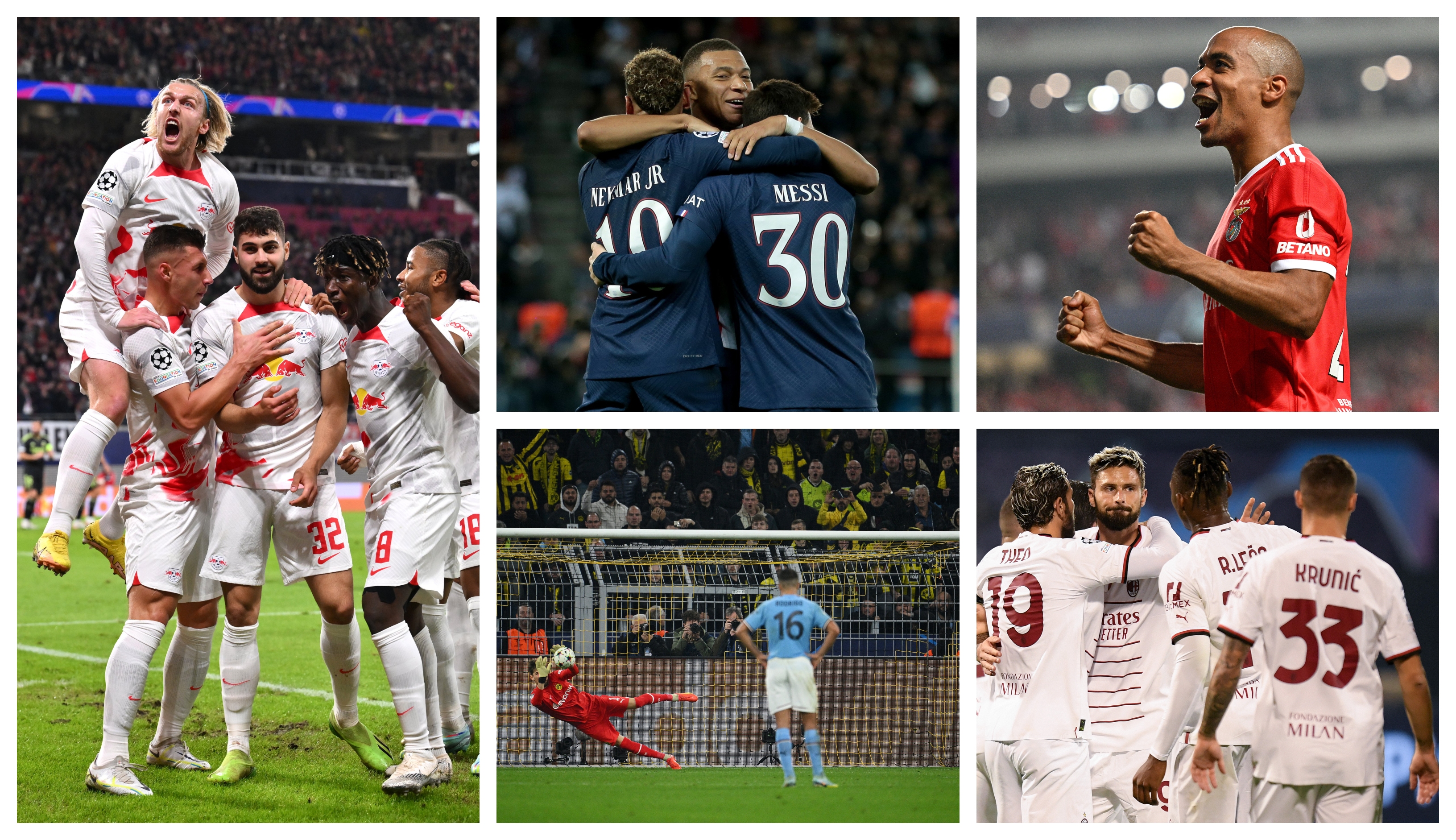 UCL etapa 5 | Dortmund – City 0-0, Zagreb-Milan 0-4, Leipzig – Real 3-2, Benfica-Juventus 4-3