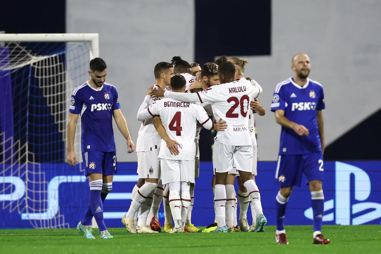 Dinamo Zagreb - AC Milan 0-4. Succes categoric pentru italieni