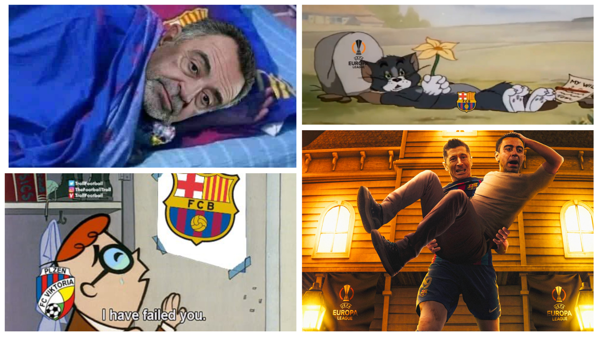 Barcelona, ironizată după eliminarea din Champions League! ”Invazie” de meme-uri după retrogradarea în Europa League