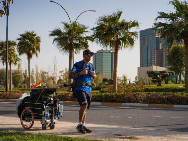 È andato in Qatar per la Coppa del Mondo all’inizio di quest’anno.  Dopo 10 mesi e 5.000 km, è stato arrestato