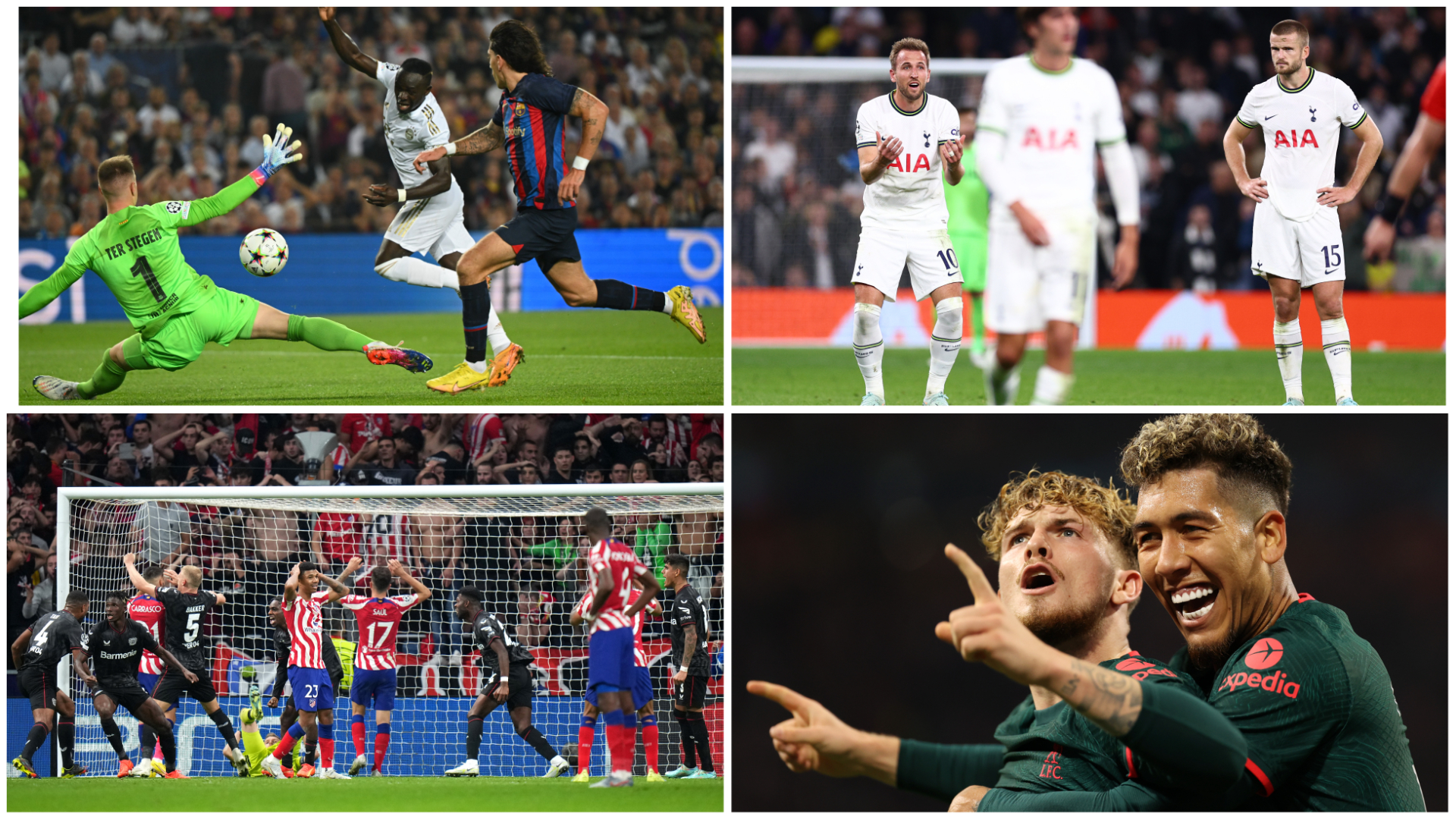 Barcelona - Bayern 0-3. Catalanii, eliminați. Tottenham - Sporting 1-1, cu gol anulat în minutul 90+8. Atletico - Leverkusen 2-2