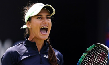 Romania&apos;s Sorana Cirstea reacts during her game against Shelby Rogers, on day four of the Rothesay Classic Birmingham at Edgbaston Priory Club. Picture date: Tuesday June 14, 2022.