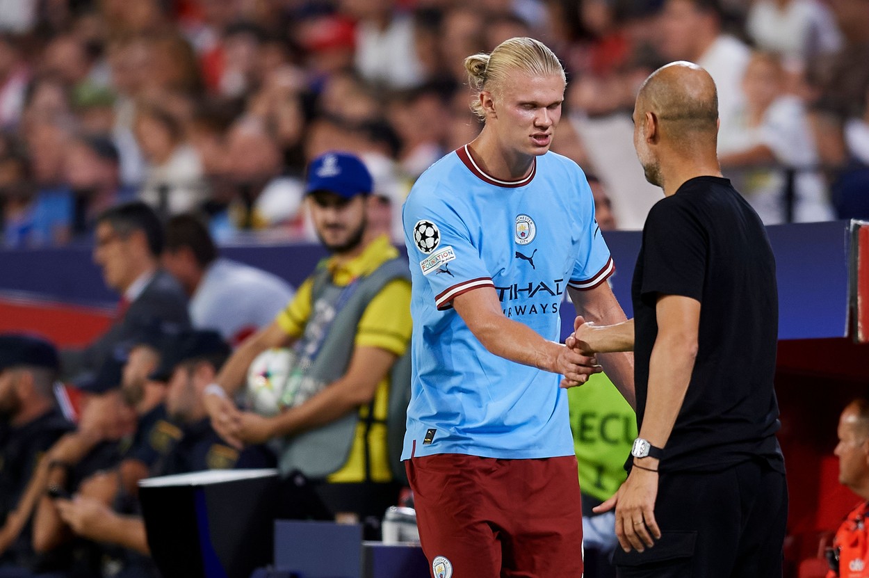 Pep Guardiola a anunțat când ar putea reveni Erling Haaland pe teren pentru Manchester City