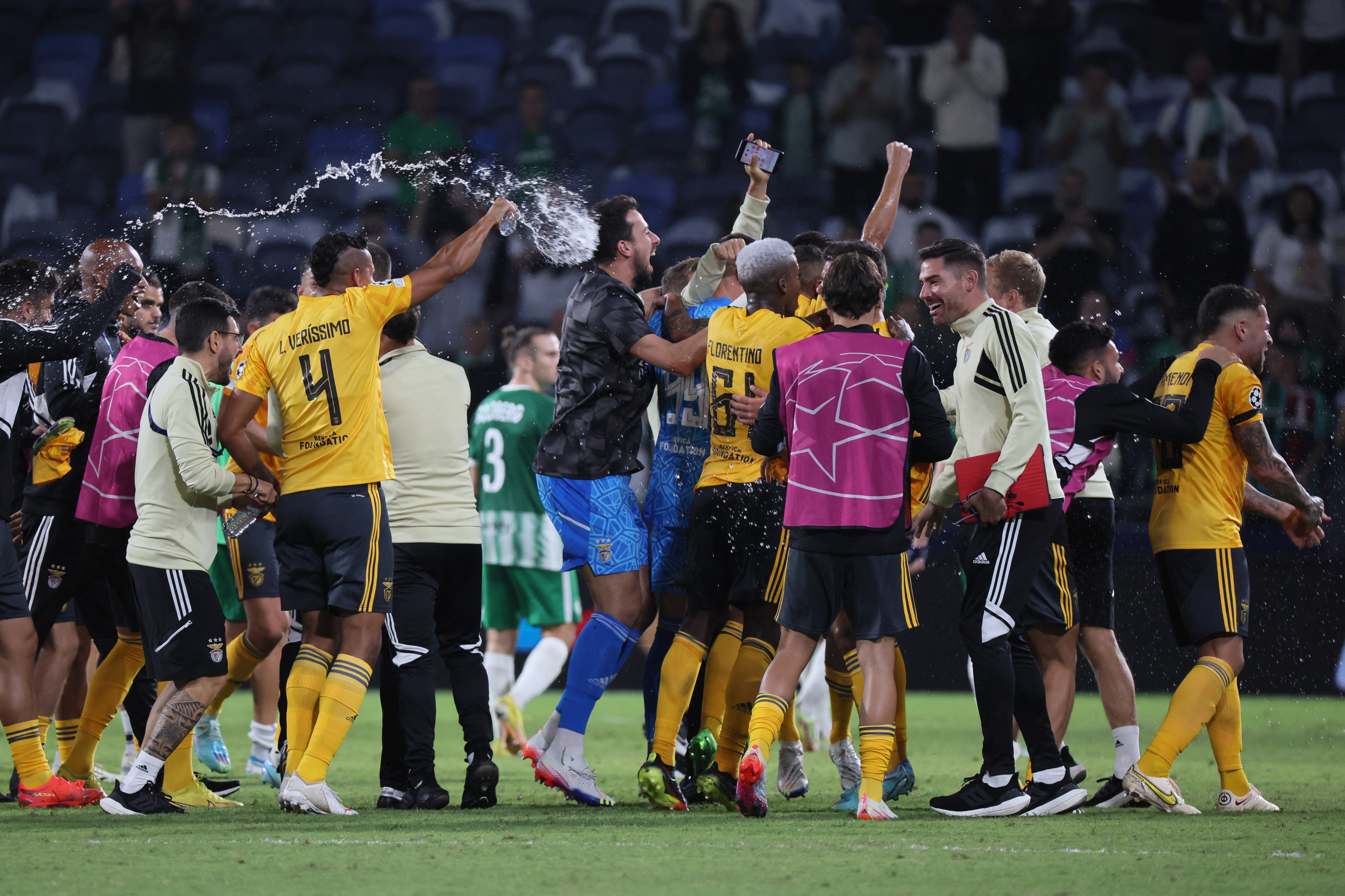 Maccabi Haifa - Benfica 1-6. Portughezii termină pe primul loc în grupa cu PSG și Juventus