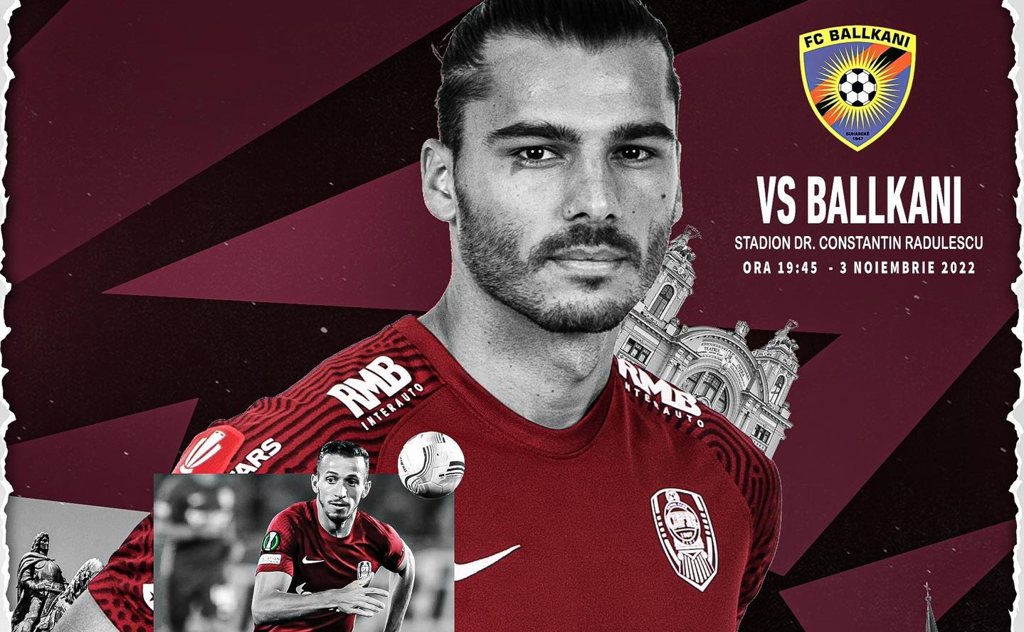 CFR Cluj-Ballkani, 19:45, Live Text digisport.ro. România poate avea o echipă în primăvara europeană