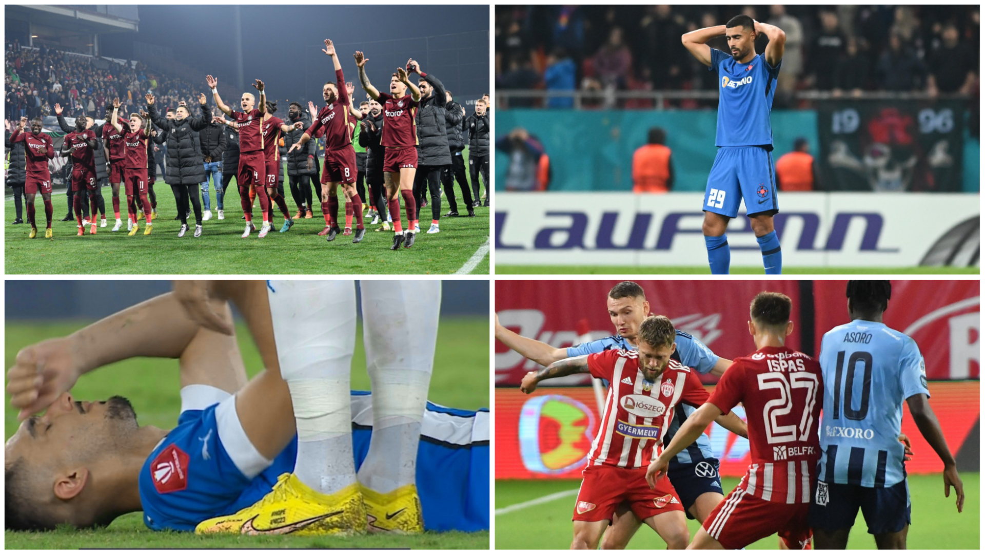 Coeficienții UEFA după încheierea grupelor din competițiile europene. Câte locuri sunt între CFR Cluj și FCSB