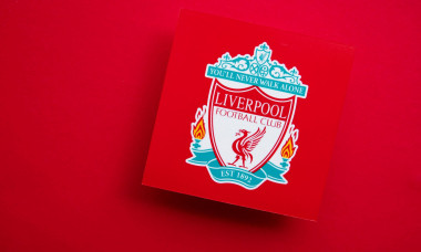 LONDON, UK - July 2022: Liverpool football club emblem. Liverpool are a Premier League team