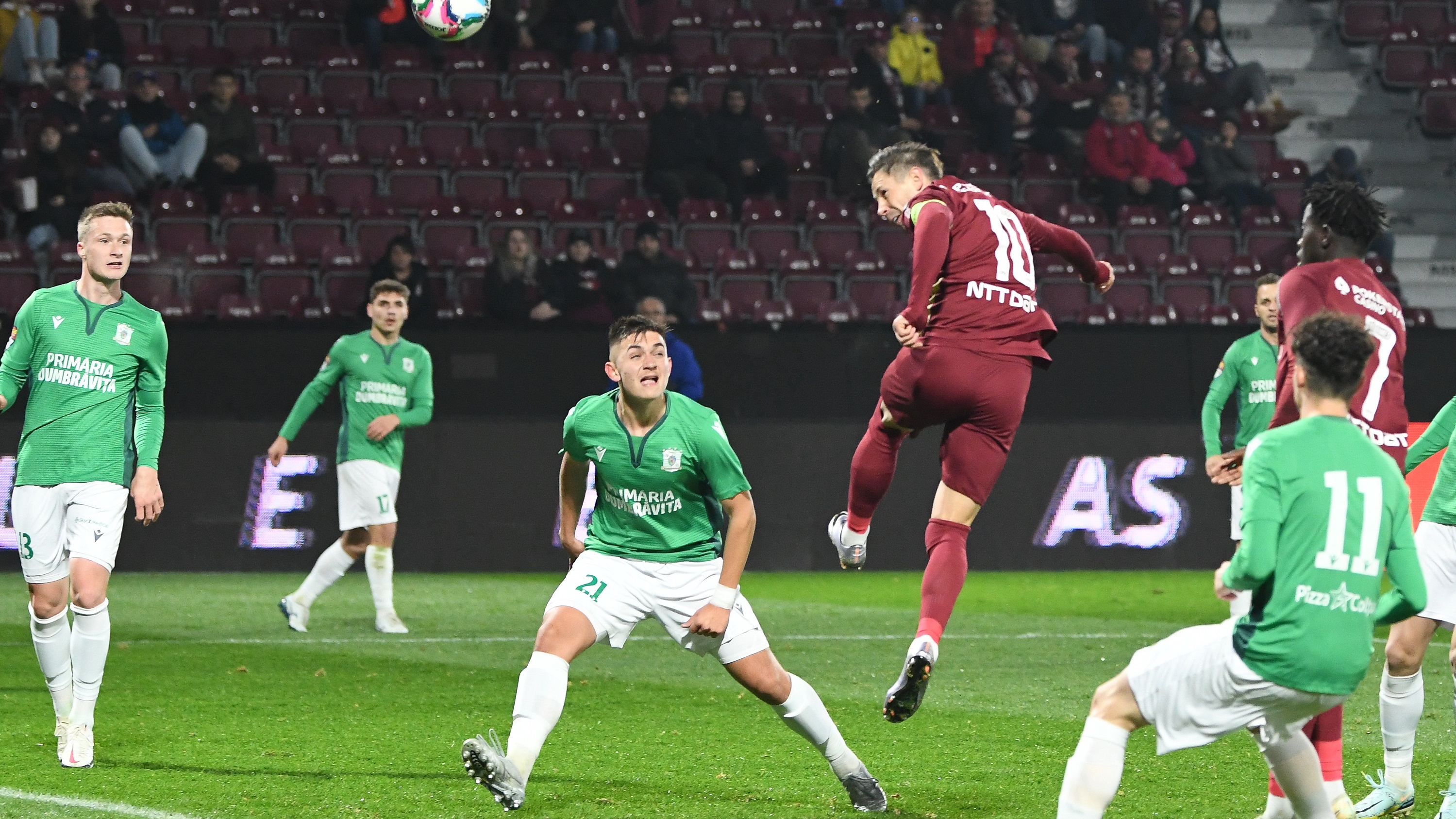 CSC Dumbrăvița - CFR Cluj 0-5. Ardelenii s-au distrat! Bîrligea a reușit hat-trick-ul