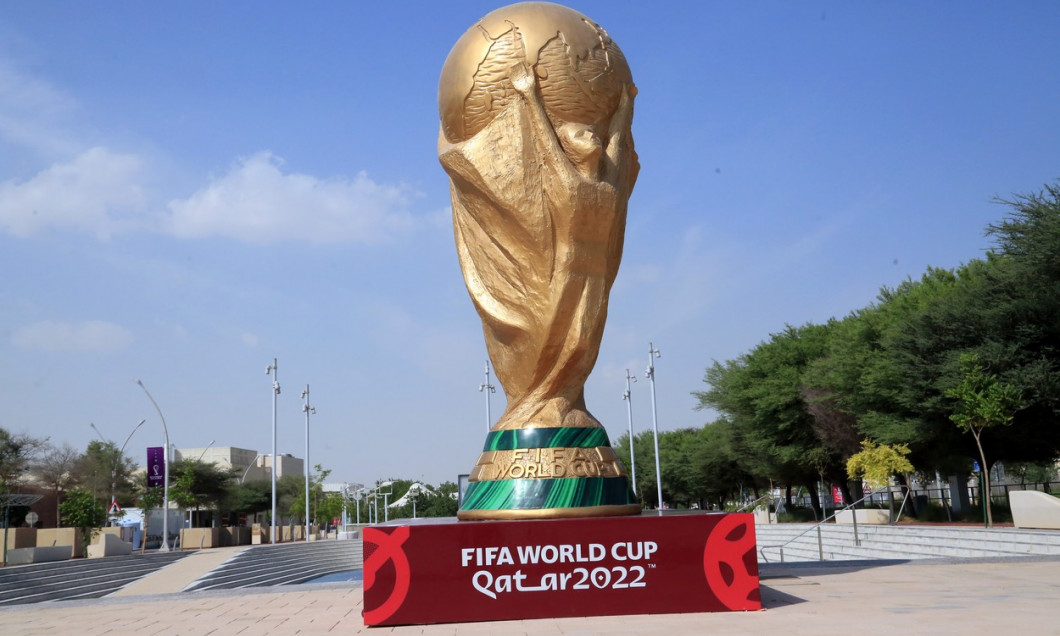 Replica of the FIFA Cup In Education City Stadium Previous the Qatar World Cup, Doha, Qatar - 12 Nov 2022