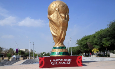 Replica of the FIFA Cup In Education City Stadium Previous the Qatar World Cup, Doha, Qatar - 12 Nov 2022