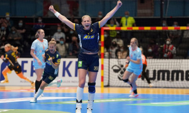 TORREVIEJA, SPAIN - DECEMBER 7: Linn Blohm of Sweden during the 25th IHF Women's World Championship match between Netherlands and Sweden at Palacio de Deportes de Torrevieja on December 7, 2021 in Torrevieja, Spain (Photo by Henk Seppen/Orange Pictures)