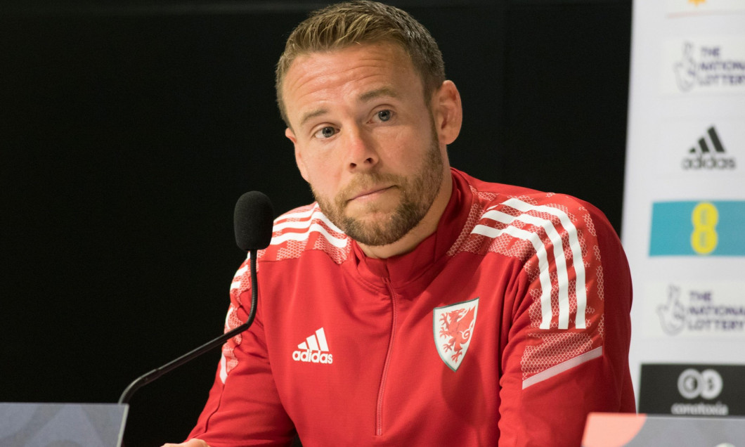 Wroclaw, Poland. 31st May, 2022. Wroclaw, Poland, May 31st, 2022. Press conference before UEFA Nations League Group A4 game between Poland and Wales at Tarczynski Arena in Wroclaw, Poland Pictured: Chris Gunter Credit: Piotr Zajac/Alamy Live News