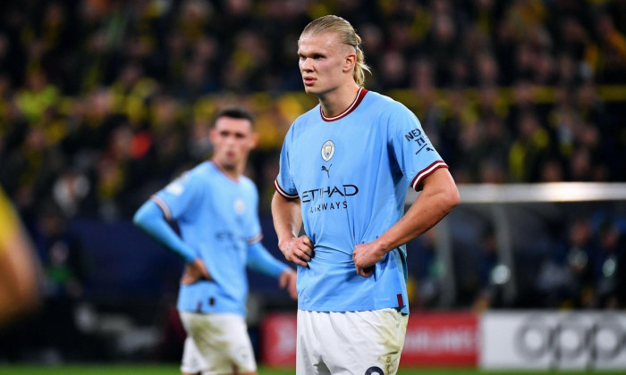 UEFA Champions League, Signal Iduna Park Dortmund, Bor. Dortmund vs Manchester City; Erling Haaland, Phil Foden