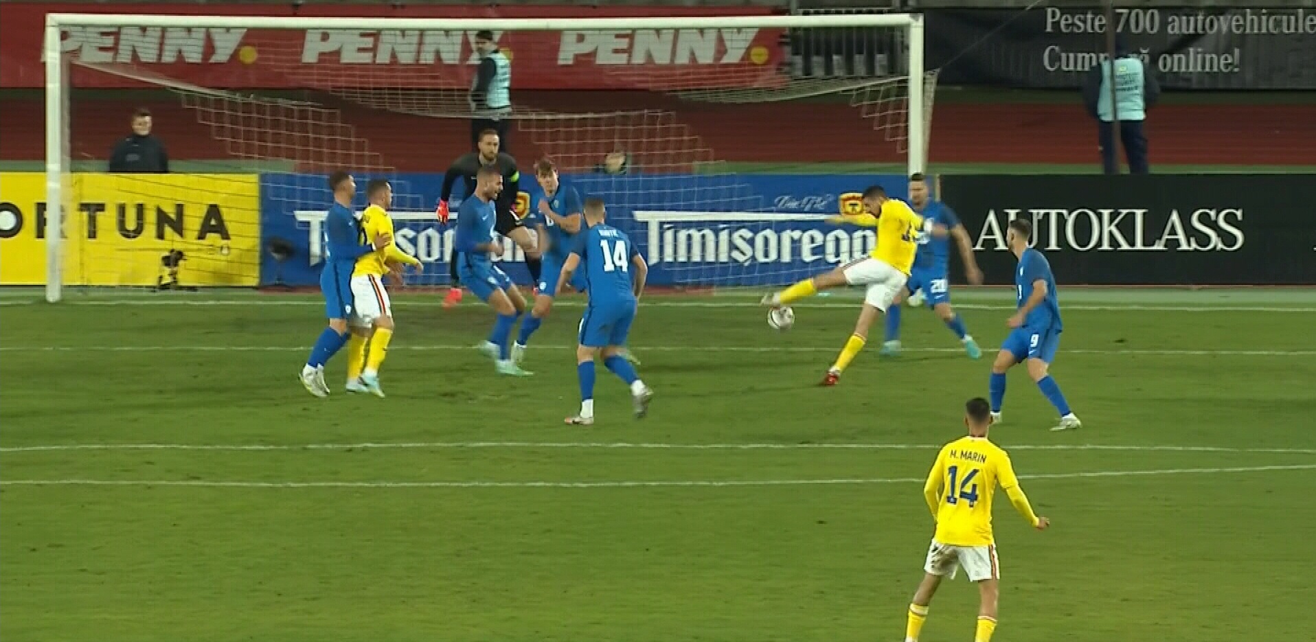 România - Slovenia 0-0, ACUM. Burcă nimerește bara porții lui Oblak