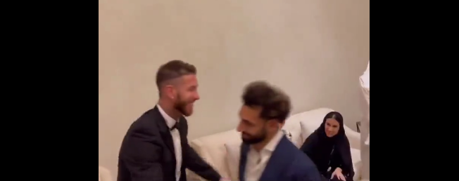 Sergio Ramos și Mohamed Salah ”au dat ochi în ochi”: ce s-a întâmplat când s-au întâlnit în Dubai
