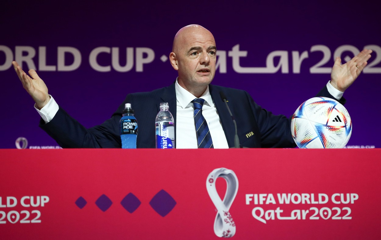 Gianni Infantino, președintele FIFA, a izbucnit înaintea startului Cupei Mondiale. Mesaj pentru contestatarii ipocriți