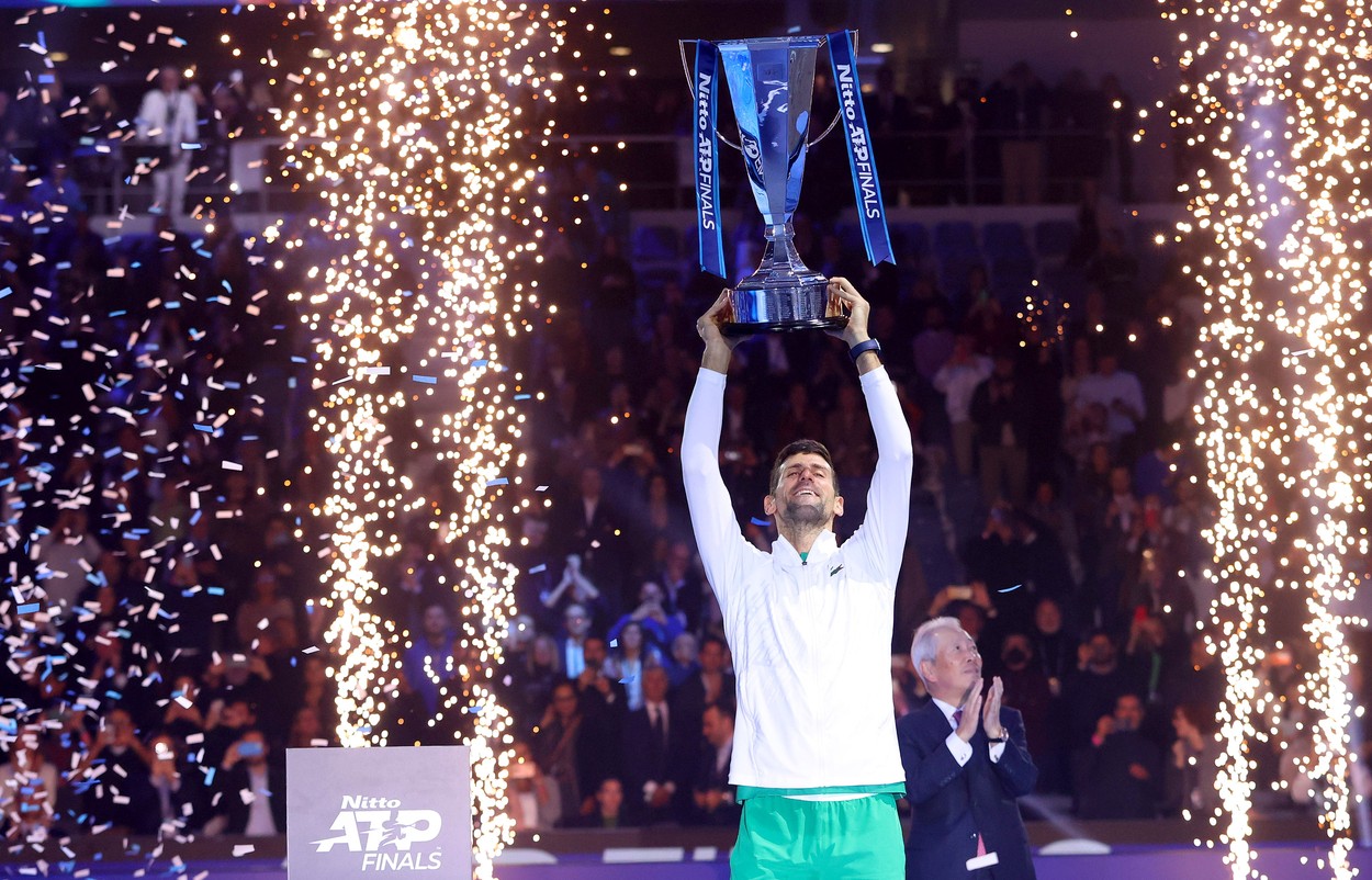 Novak Djokovic a câștigat Turneul Campionilor! Sârbul l-a egalat pe Roger Federer la numărul de trofee
