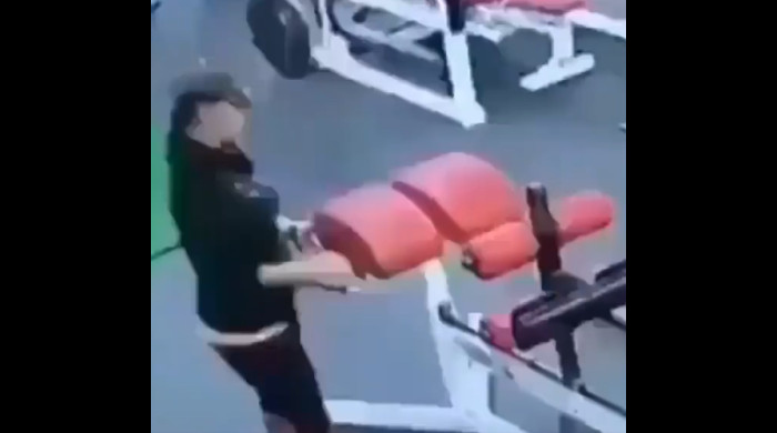 Fail în sala de forță / Foto: Captură Twitter@FaildVideo