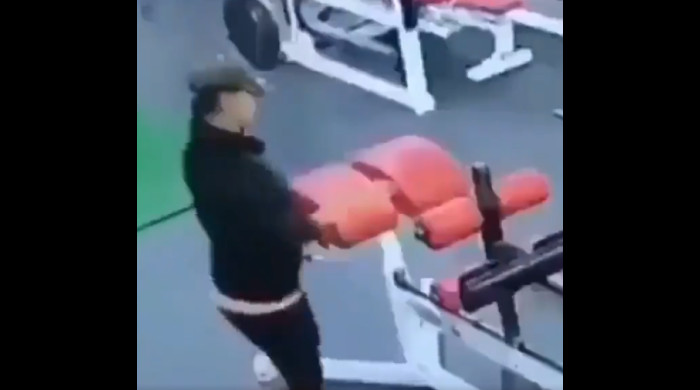 Fail în sala de forță / Foto: Captură Twitter@FaildVideo