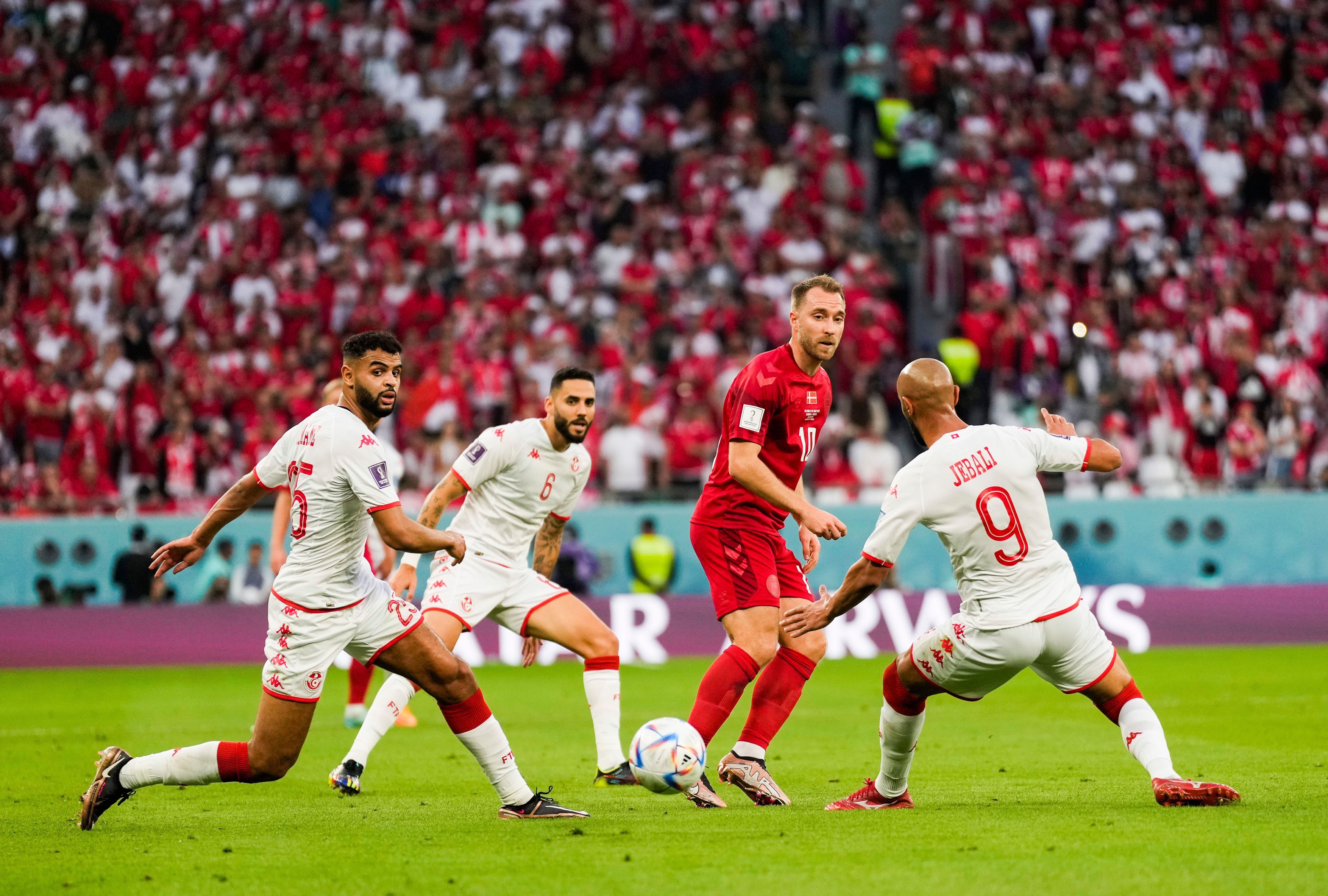 Danemarca - Tunisia 0-0, ACUM. Ambele formații au avut câte un gol anulat