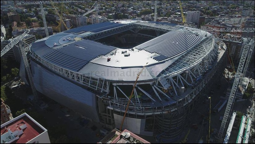 Cum arată acum Santiago Bernabeu. Imagini spectaculoase filmate cu drona