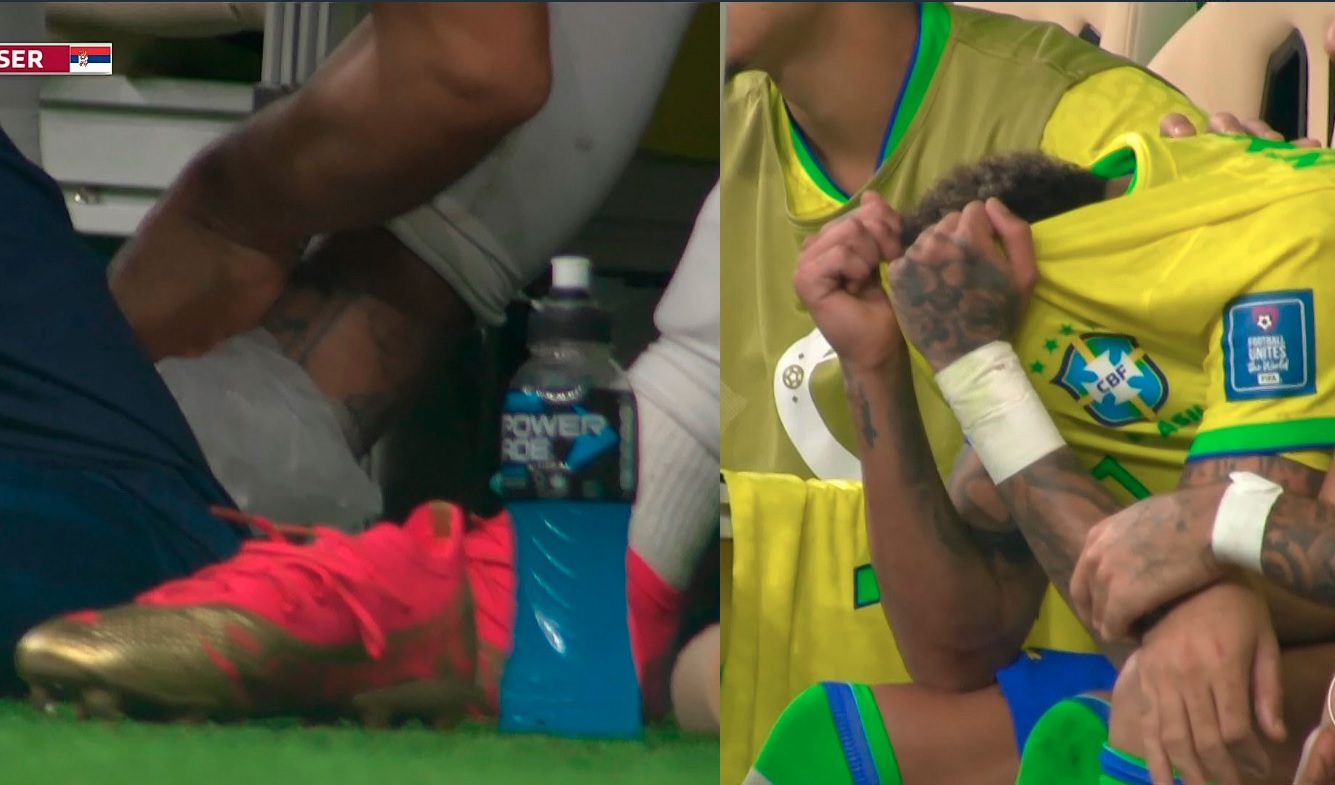 Neymar a plâns pe bancă! Emoții cu starul Braziliei pe finalul partidei cu Serbia