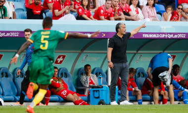 Switzerland v Cameroon 2022 FIFA World Cup, WM, Weltmeisterschaft, Fussball Switzerland Manager Murat Yakin directs his