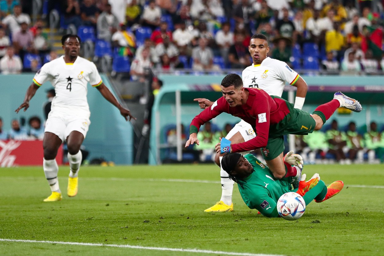 Portugalia - Ghana 0-0, ACUM, la Cupa Mondială 2022 din Qatar. Cristiano Ronaldo irosește o șansă bună de a marca