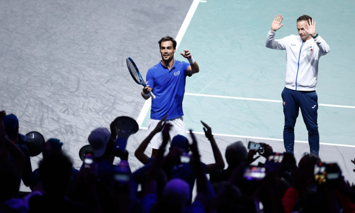 Italy v United States of America USA - Davis Cup Finals 2022 - Quarter Finals, Malaga, Madrid, Spain - 24 Nov 2022