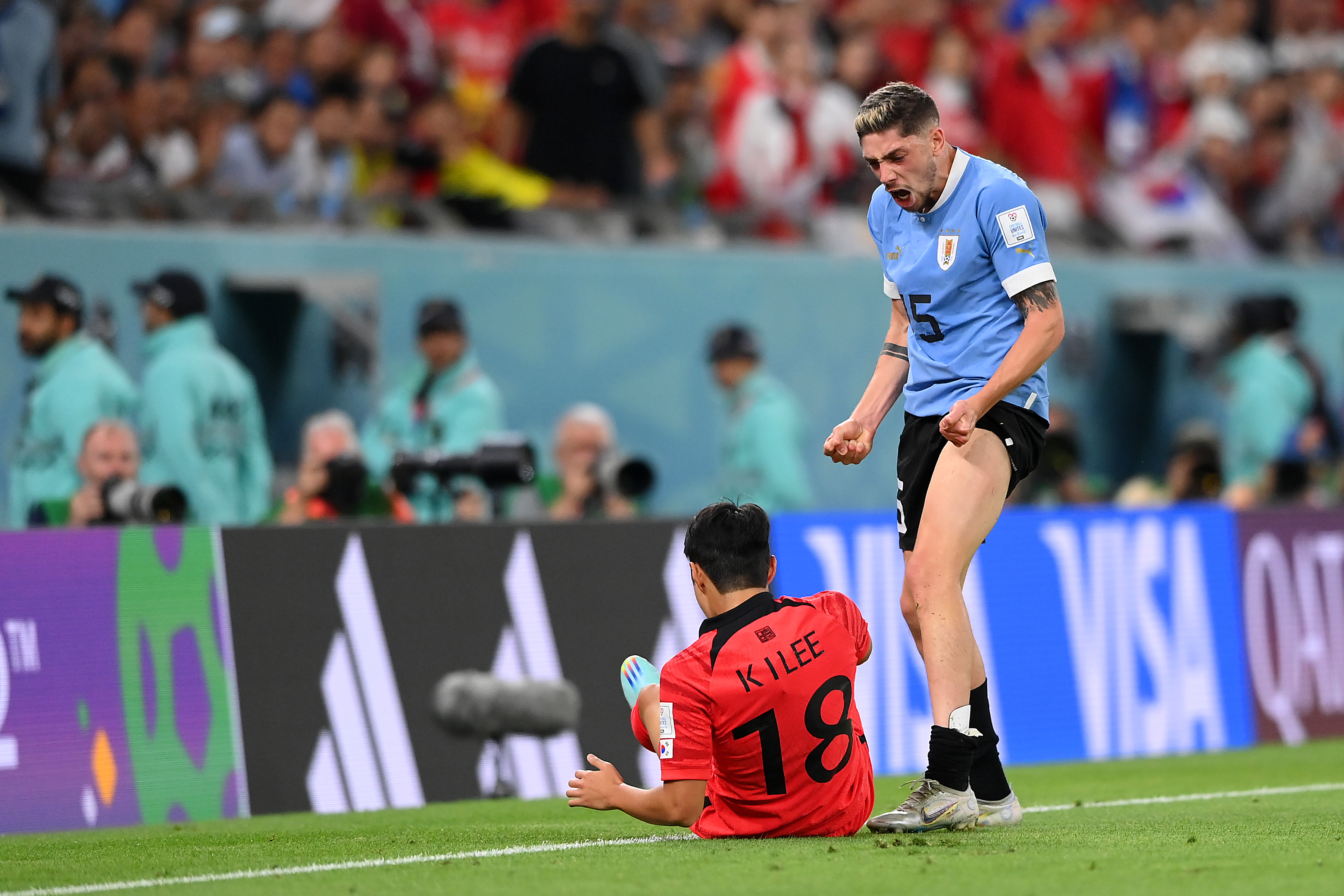 Federico Valverde a reușit o deposedare în Uruguay - Coreea de Sud și a devenit viral. Gesturile făcute