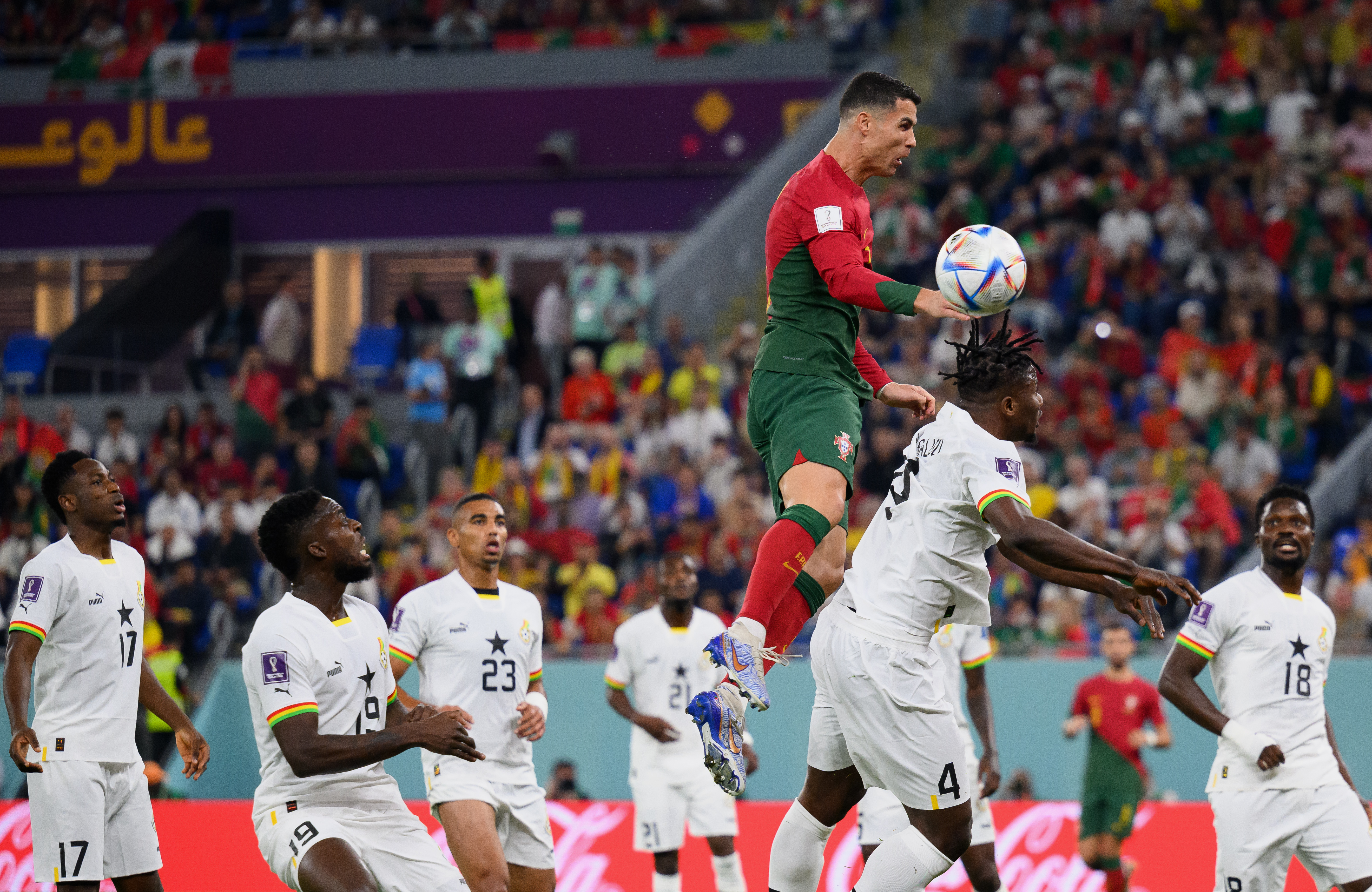 Săritura neverosimilă reușită de Cristiano Ronaldo în meciul cu Ghana