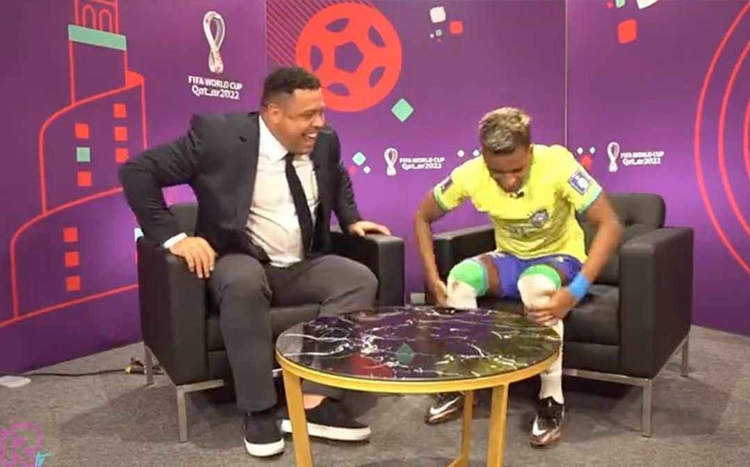 Rodrygo, gest bizar la interviul cu Ronaldo! Legenda Braziliei a izbucnit în râs