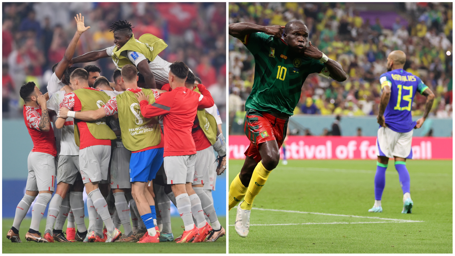 Camerun - Brazilia 1-0 și Serbia - Elveția 2-3. Merg în optimi brazilienii și elvețienii. Ultimii au făcut un joc nebun