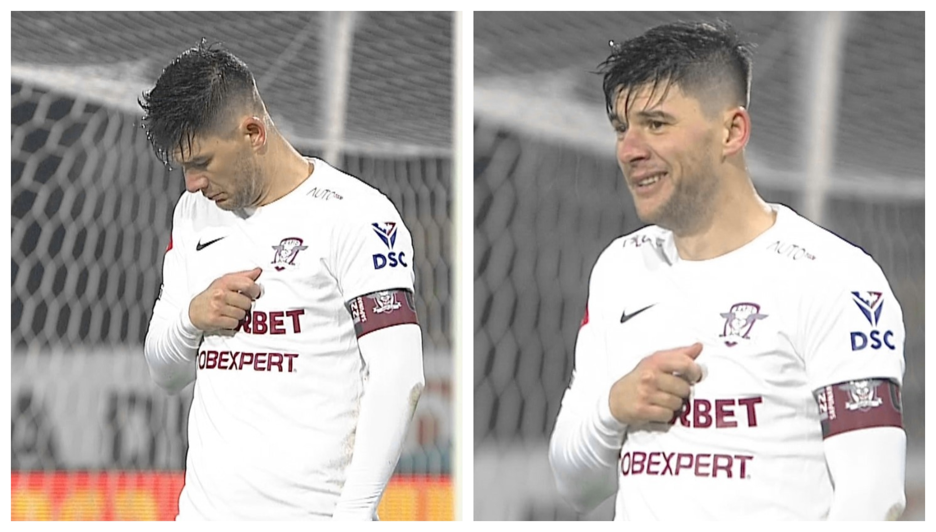 FC Argeș a cerut lovitură de la 11 metri, la o centrare blocată de Săpunaru. Ce au arătat reluările