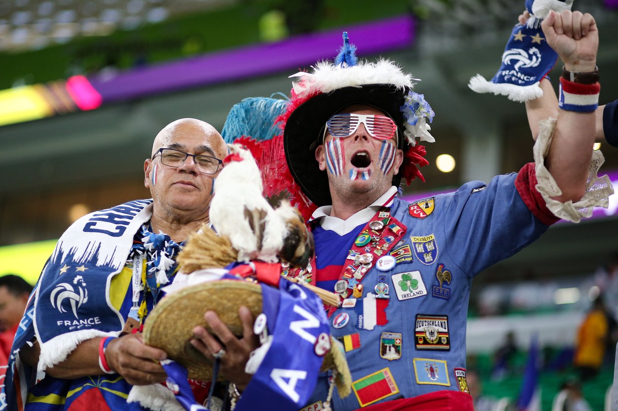 Franța – Polonia, duelul fanilor! Imagini inedite din tribunele arenei Al Thumama din Qatar