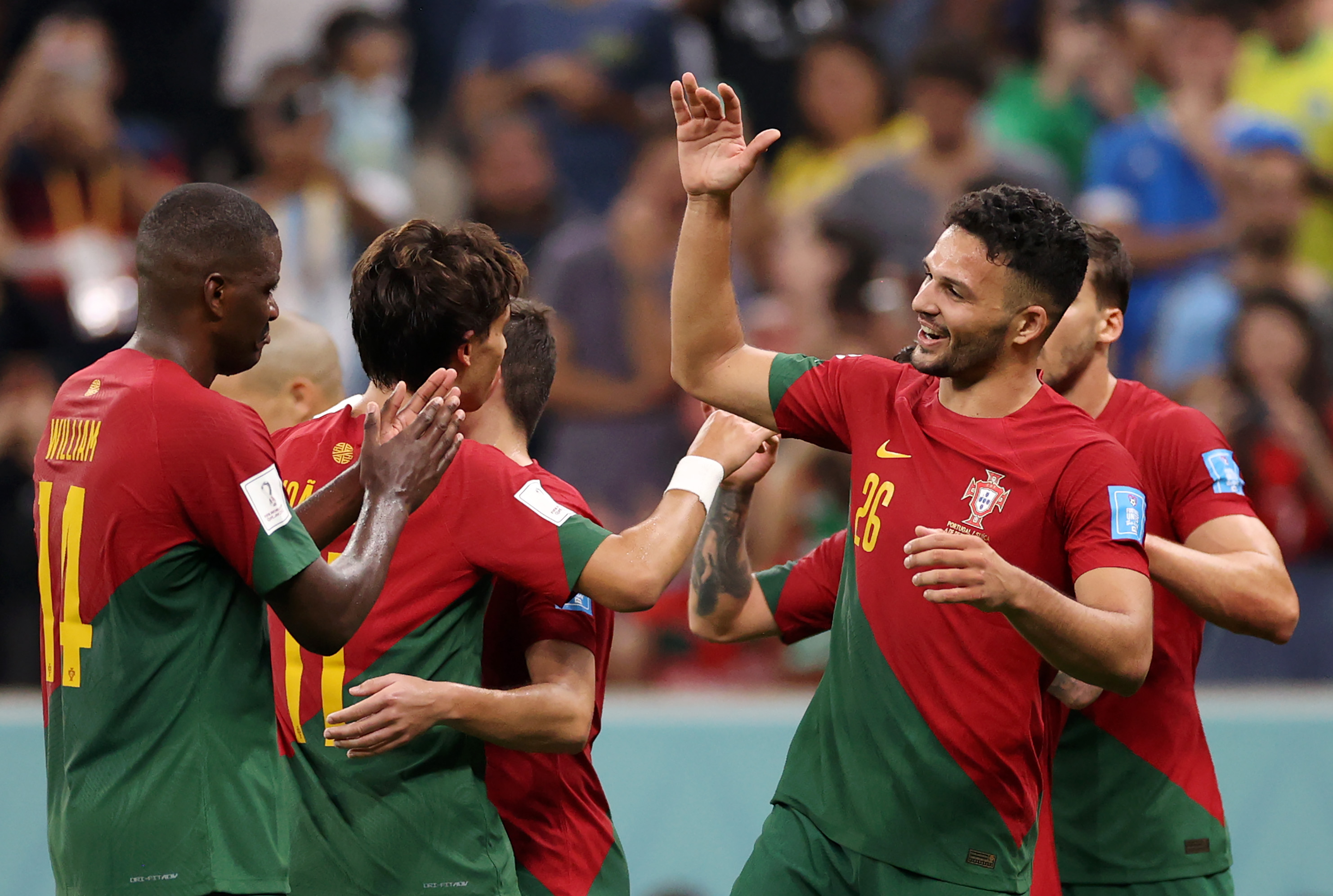 Portugalia – Elveția 6-1. Set! Lusitanii se califică fără emoții în "sferturi" și vor întâlni revelația Maroc