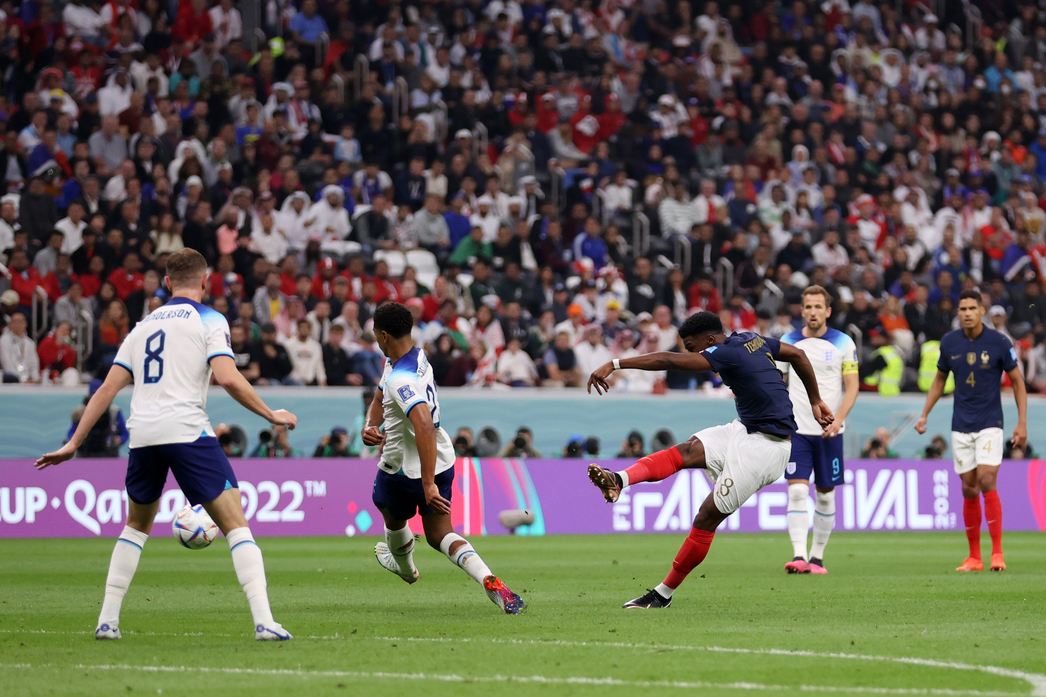 Anglia - Franţa 0-1. Gol superb al lui Tchouameni, în finala din sferturile Cupei Mondiale 2022