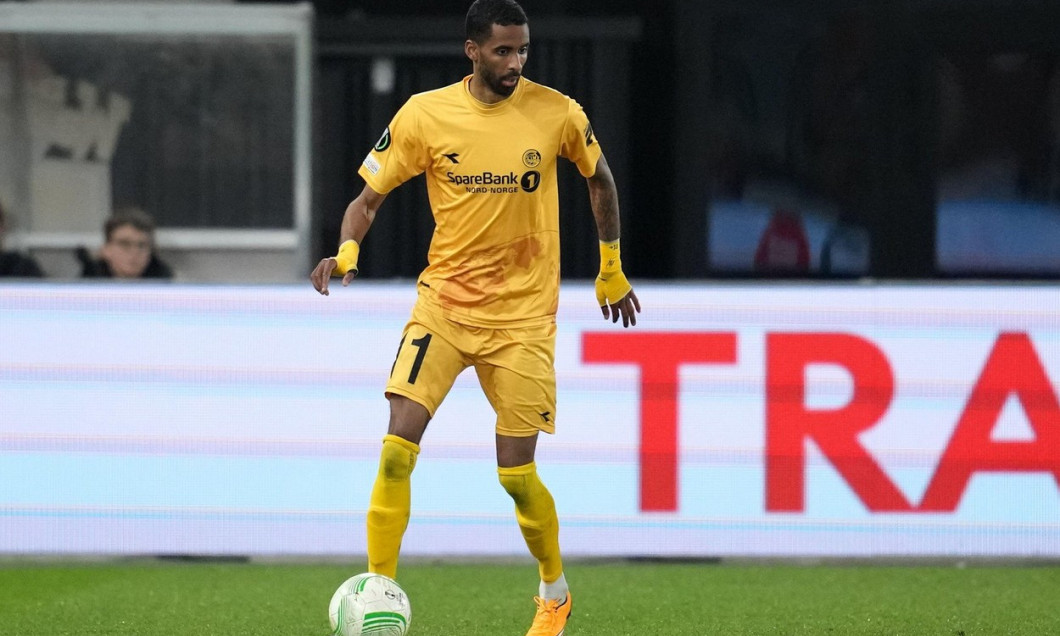 Alkmaar, Netherlands. 17th Mar, 2022. ALKMAAR, NETHERLANDS - MARCH 17: Amahl Pellegrino of FK Bodo Glimt during the UEFA Conference League - Round of 16 match between AZ Alkmaar and FK Bodo Glimt at AFAS Stadion on March 17, 2022 in Alkmaar, Netherlands (