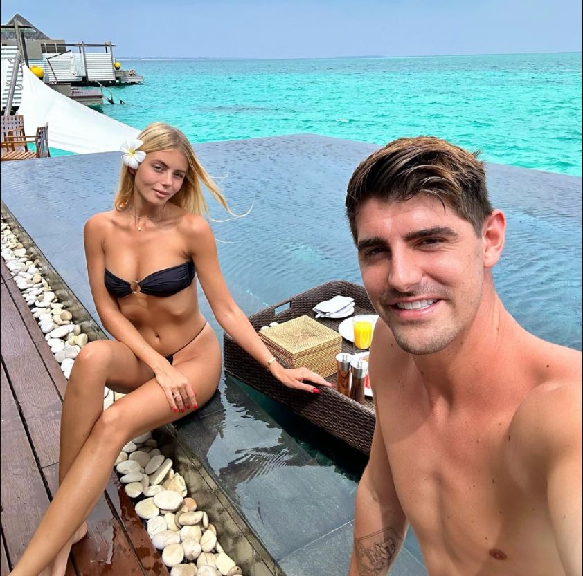 Thibaut Courtois a trecut rapid peste dezamăgirea de la Cupa Mondială. Vacanță cu logodnica în Maldive