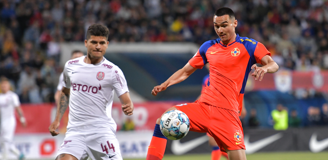 CFR Cluj - FCSB Live Video, 21:05, DGS 1. Startul partidei, întârziat, din cauza problemelor cu nocturna. Echipele de start