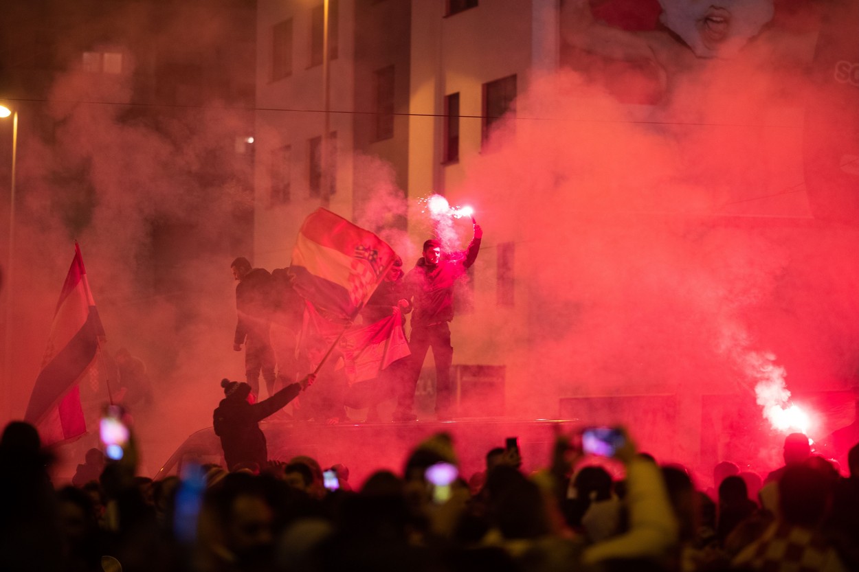 Sărbătoare la Zagreb, după ce Croația a cucerit bronzul la Cupa Mondială din Qatar