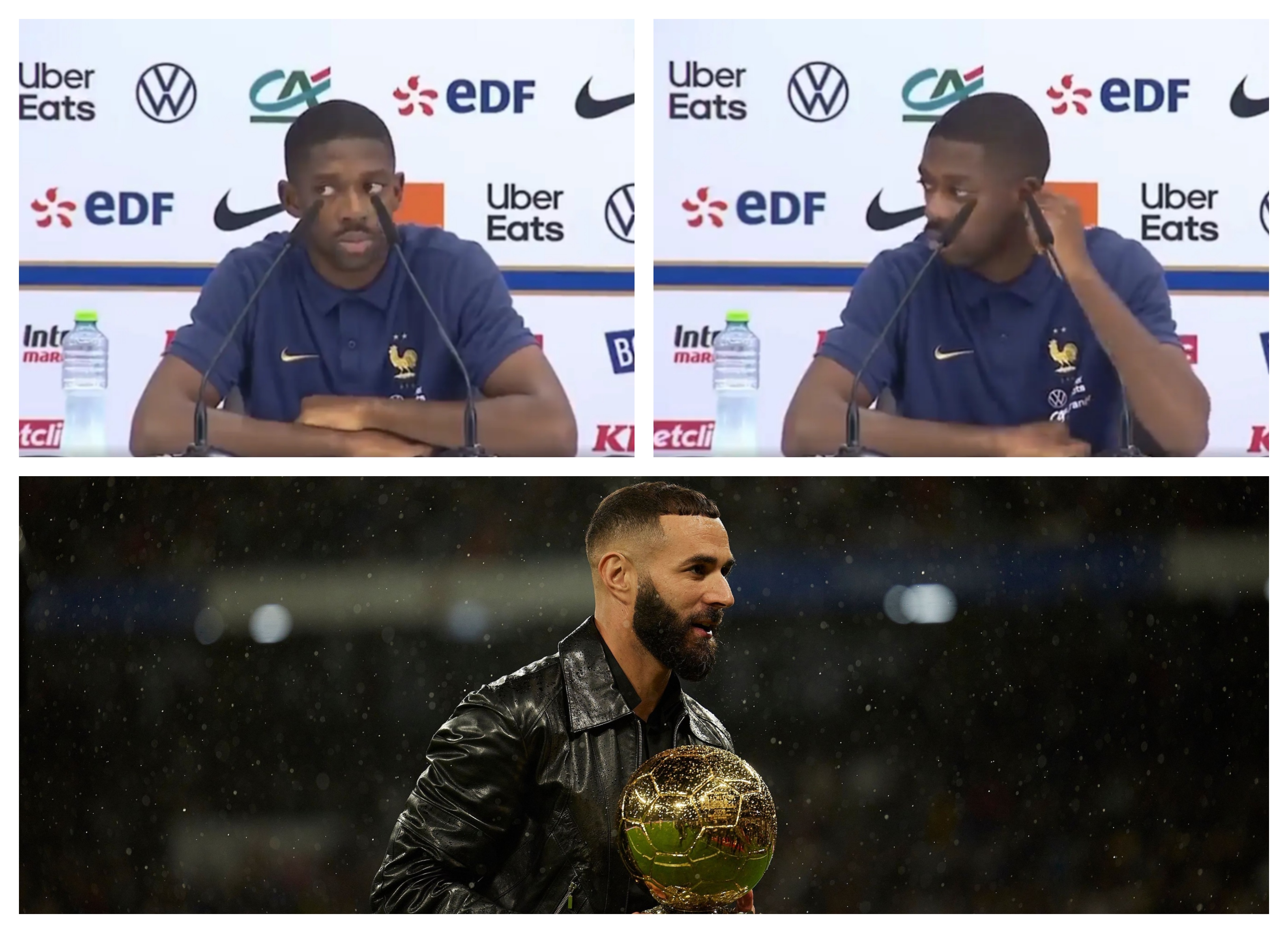 Reacție bizară a lui Ousmane Dembele, când a fost întrebat de Karim Benzema