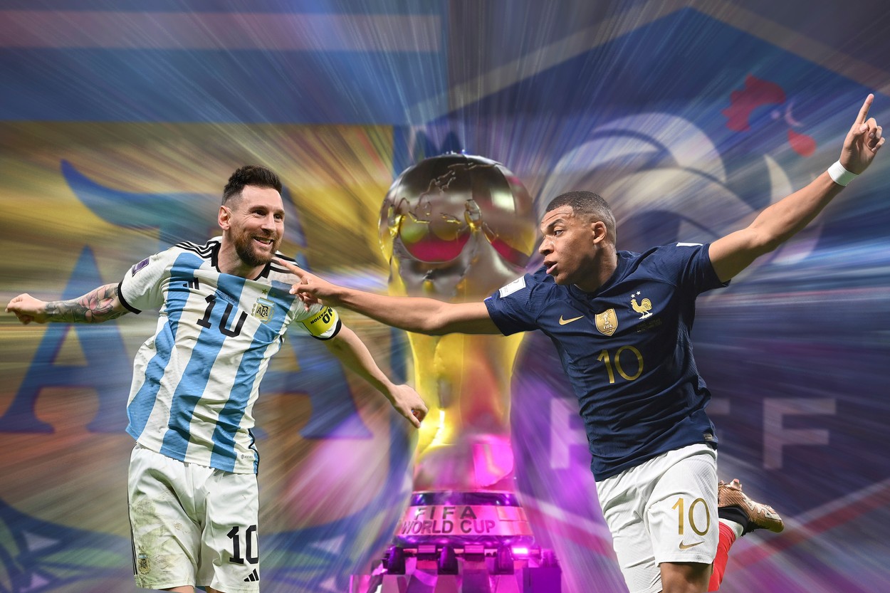 Echipele de start la finala Cupei Mondiale Qatar 2022, Argentina - Franța