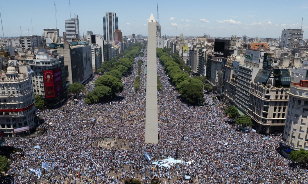 Argentinians celebrate their nation’s third World Cup victory