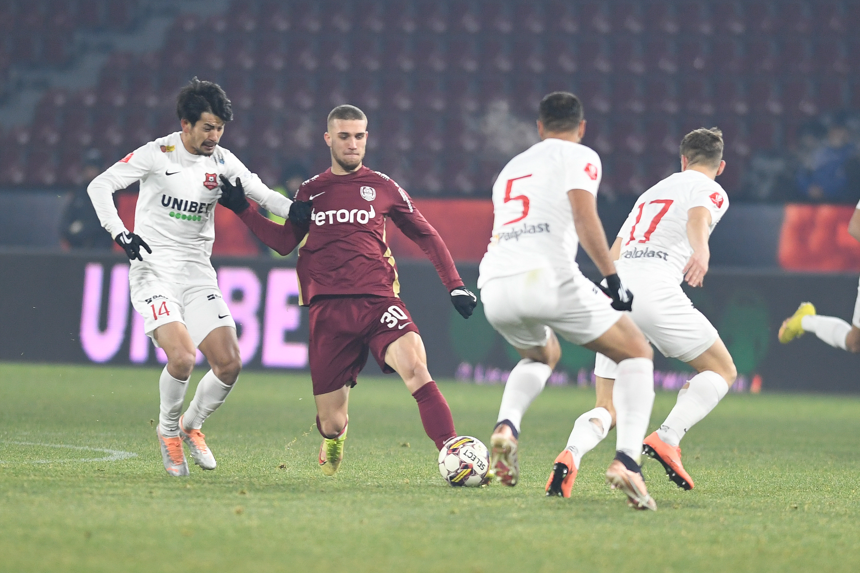 CFR Cluj - Hermannstadt 0-1. Campioana încheie anul cu o înfrângere! Sibienii au dat lovitura în prelungiri