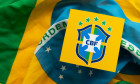 LONDON, UK - December 2022: Brazil national football team logo Brazilian football confederation emblem badge