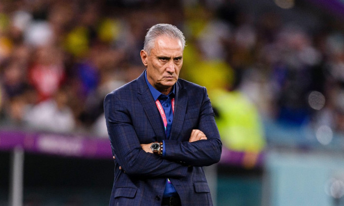 Doha, Qatar. 09th Dec, 2022. Education City Stadium Head Coach of Brazil, Tite during the match between Croatia and Brazil, valid for the quarterfinals of the World Cup, held at the Education City Stadium in Doha, Qatar. (Marcio Machado/SPP) Credit: SPP S